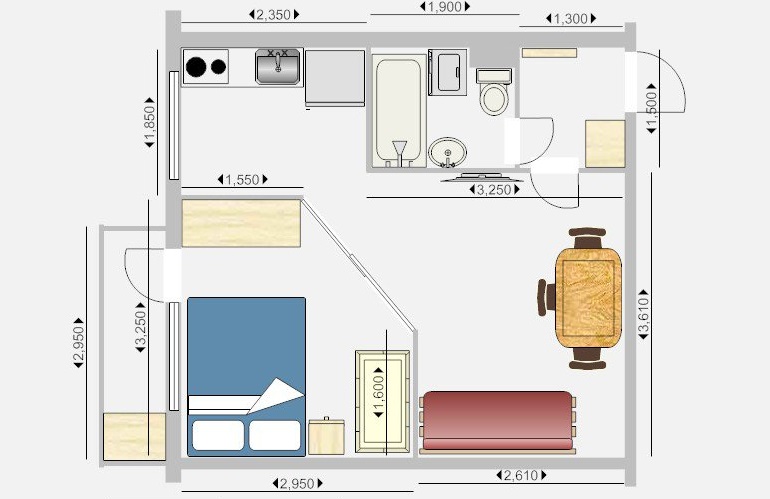 Regeling van juridische herontwikkeling van een-kamer Chroesjtsjov