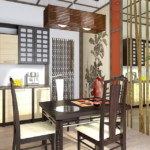 Bambu modern bir mutfak iç