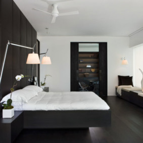 black and white bedroom types of photos