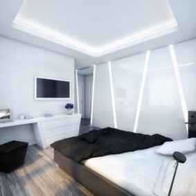 idées de décoration de chambre noir et blanc