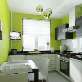culoarea pereților din fotografiile tipurilor de bucătărie