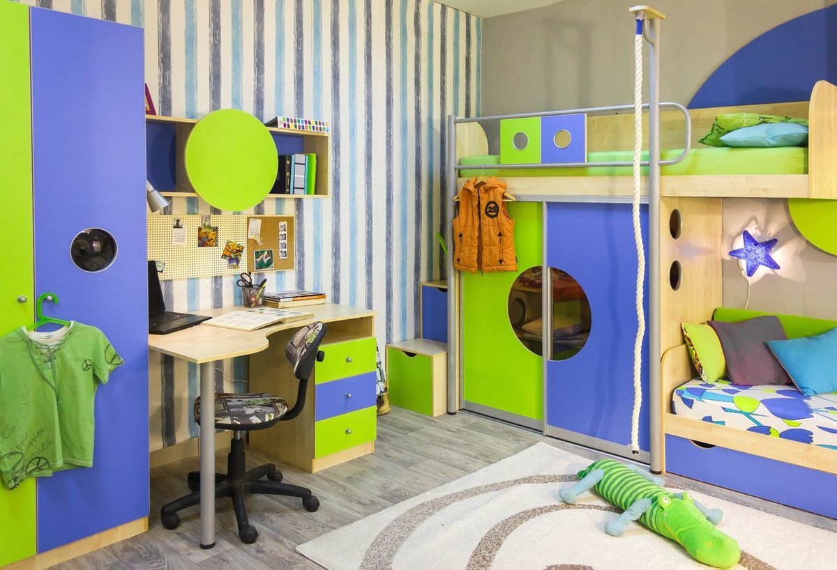 design of a children's room 7 sq m