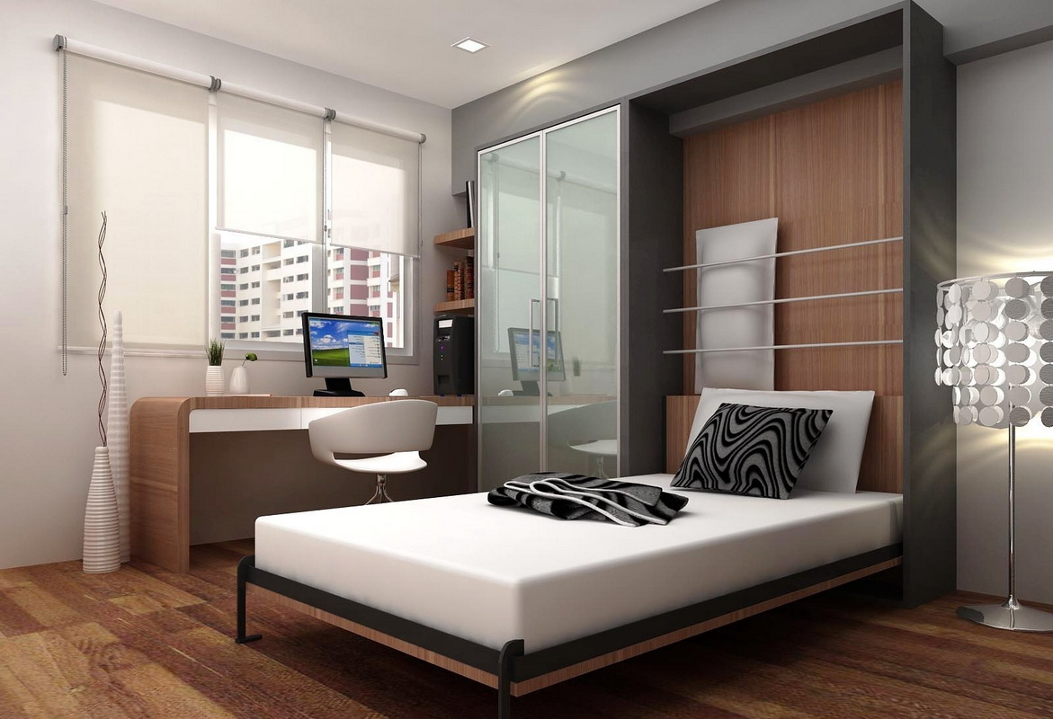 bedroom design 12 sq m minimalism
