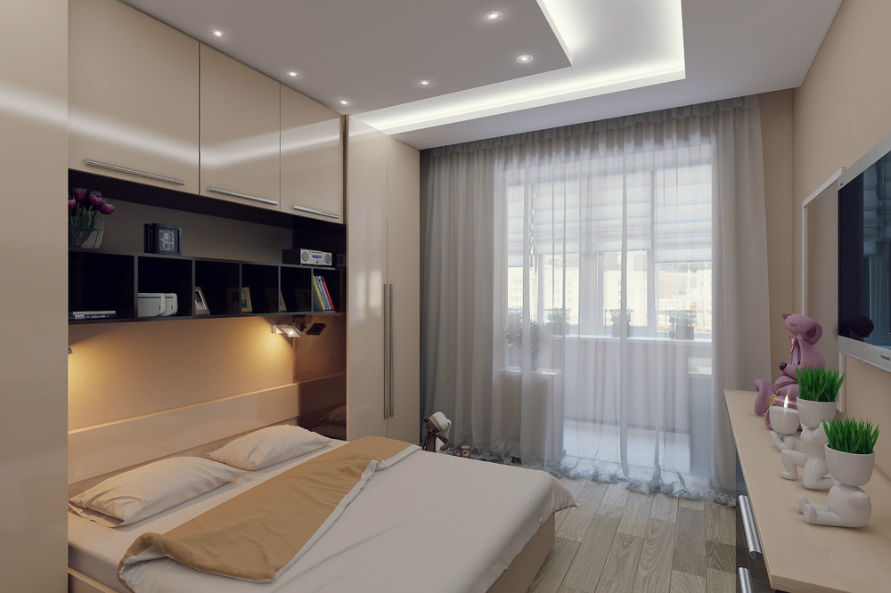 bedroom in 7 sq m