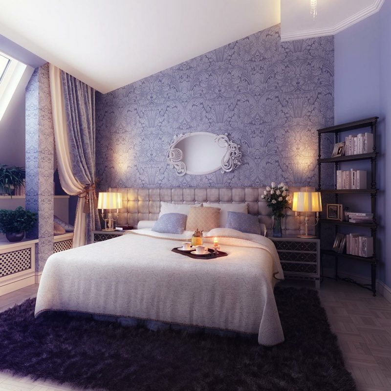 purple bedroom options ideas