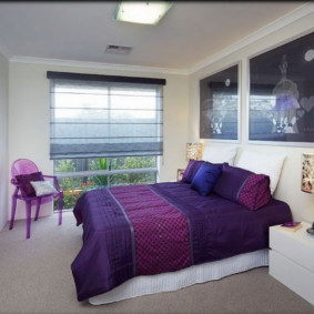 purple bedroom interior ideas
