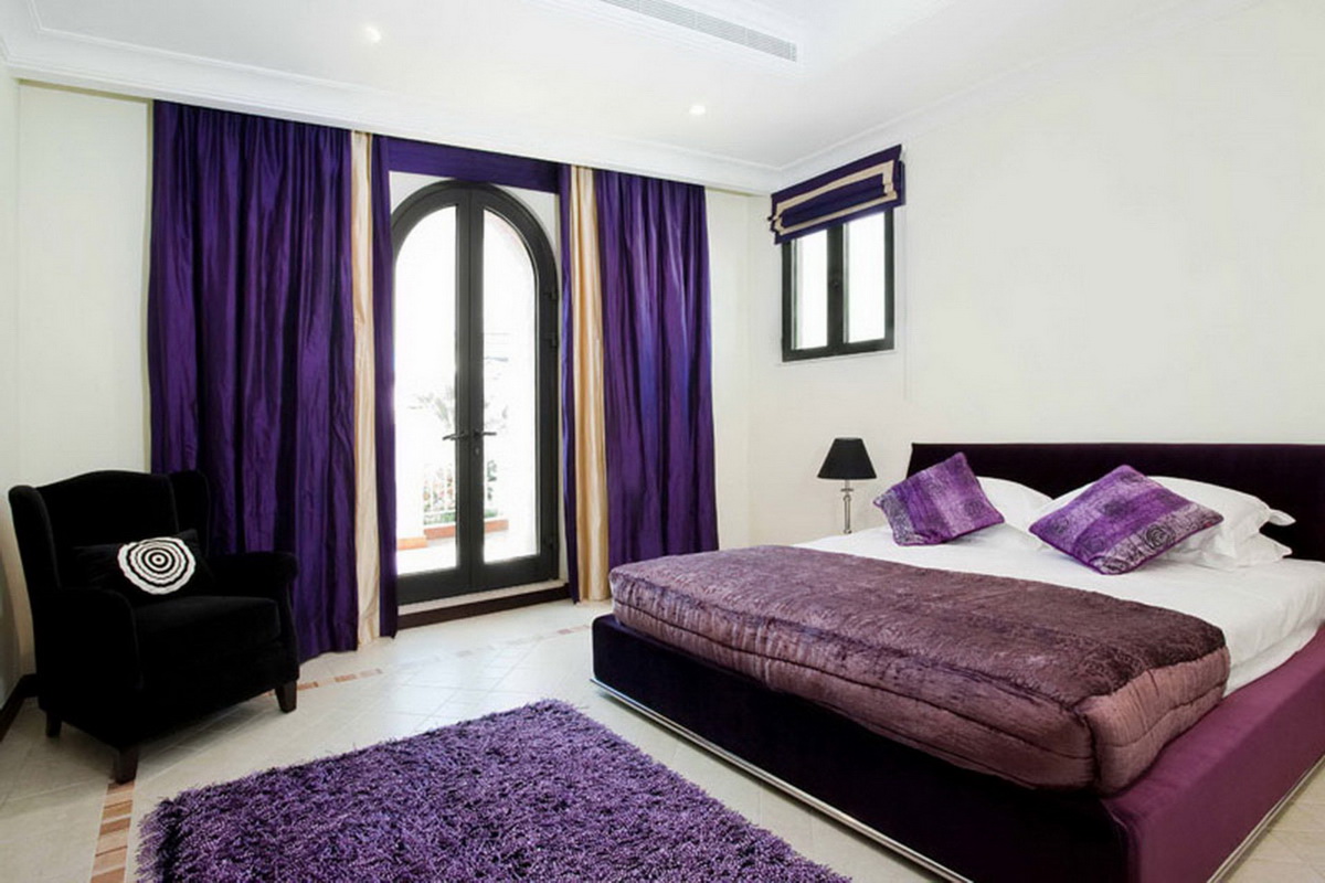 purple bedroom photo options