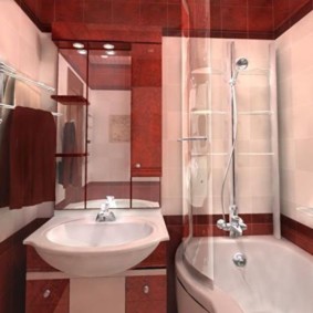 Suunnittelu moderni kylpyhuone paneelitalossa
