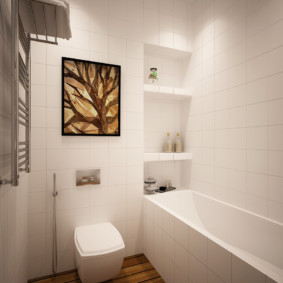 Minimālisma moderna vannas istaba