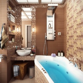 Jūgendstila vannas istabas dizains