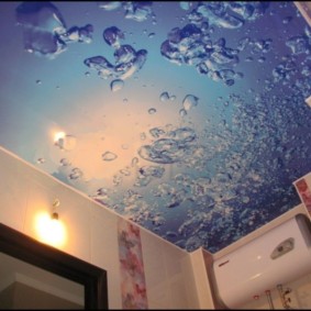 Plafond tendu avec impression photo en surface