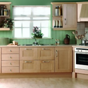 Complete keuken met frame gevels