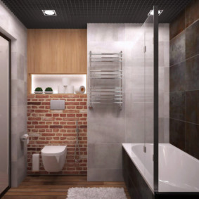 Rūpnieciskā stila tualetes dizains