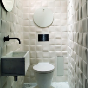 Objemová dlažba v interiéri kúpeľne