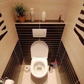 Interior toaletă în stil modern
