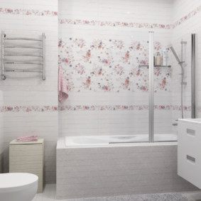 Modern kopott elegáns fürdőszoba