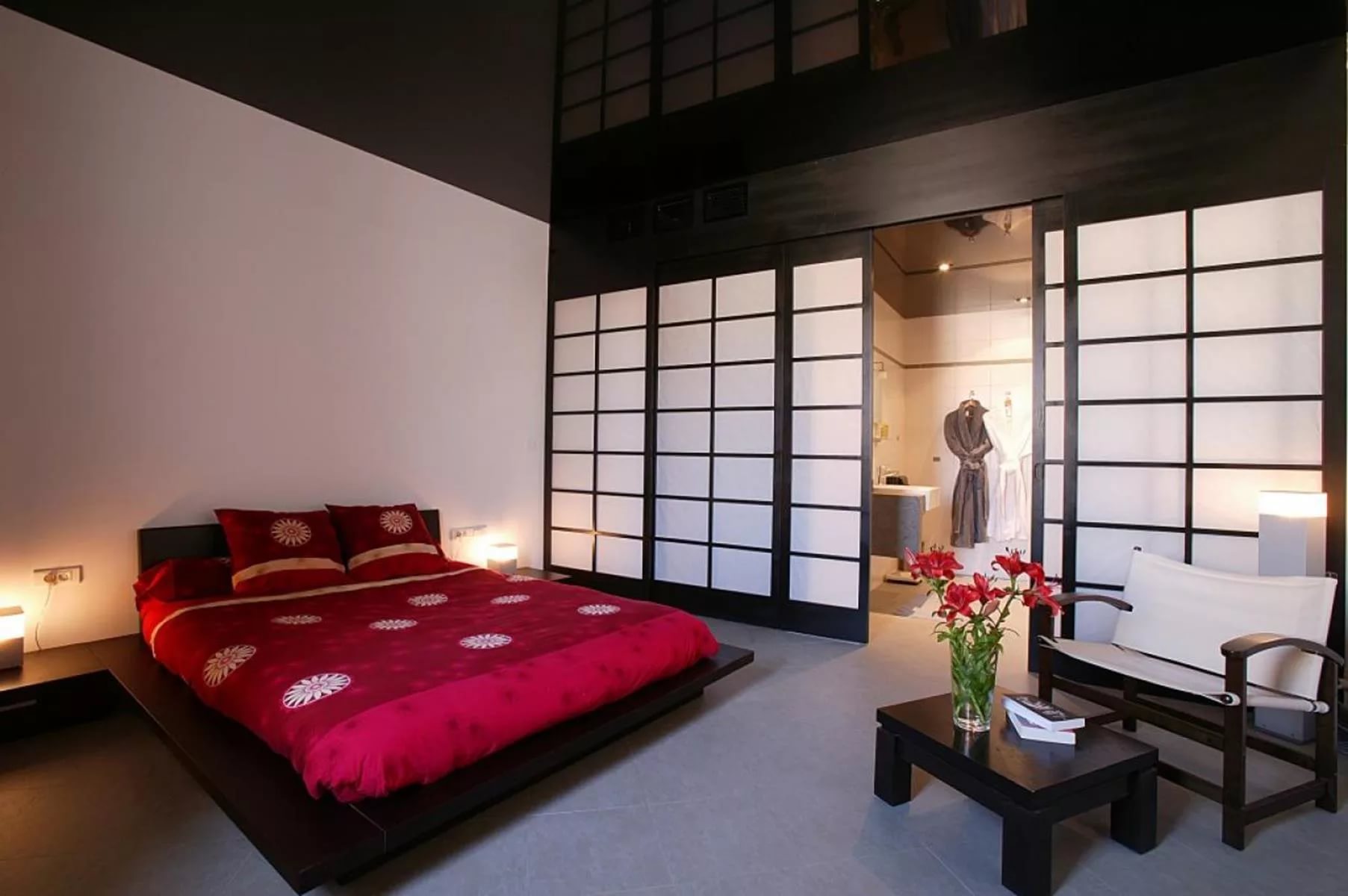 interiorul dormitorului de fotografie de decor Feng Shui