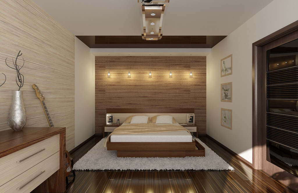 Fen Šui guļamistabas interjera foto dizains
