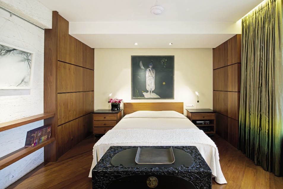 Fen Šui guļamistabas interjera foto skati