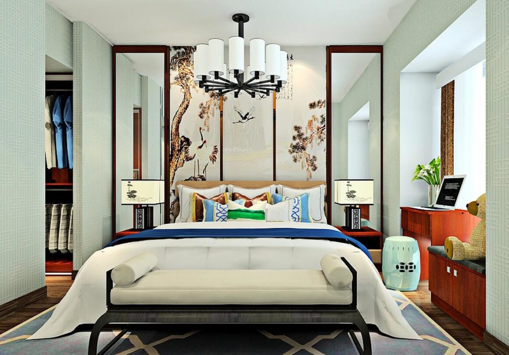 Feng Shui bedroom interior photo decoration