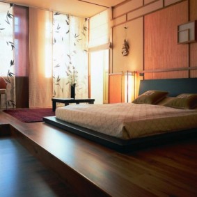 Feng Shui makuuhuoneen sisustusvalokuvien sisustus