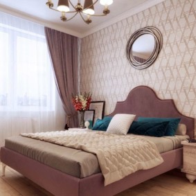 neoklasyczny zagłówek sypialni