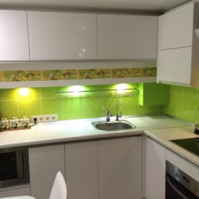 LED groen keukenschort