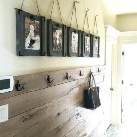laminate on the wall in the hallway photo decor