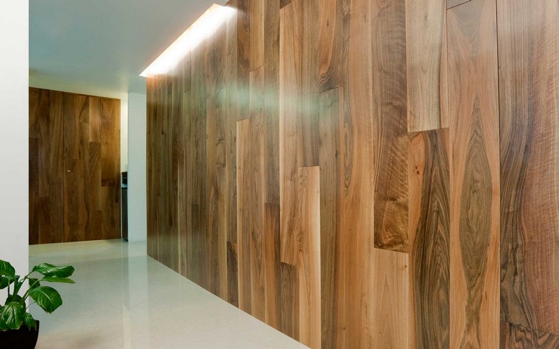 laminate on the wall in the hallway photo