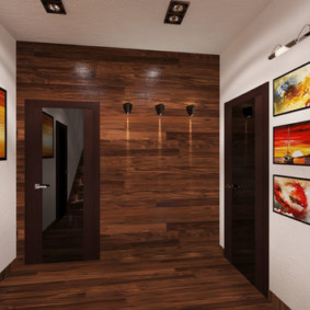 laminate on the wall in the hallway ideas interior