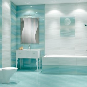 Diseño de baño en un estilo contemporáneo.