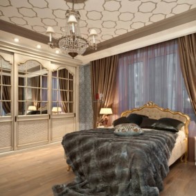 neoklasyczna podłoga w sypialni