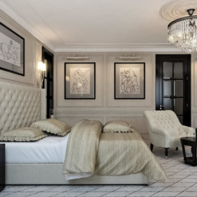 neoclassical bedroom lighting