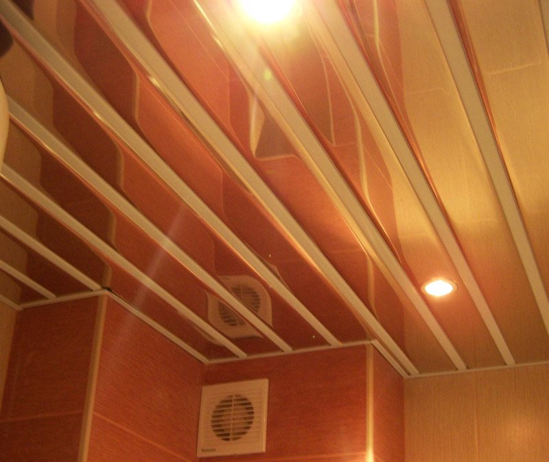 Photo d'un plafond de rack ouvert avec des inserts en plastique