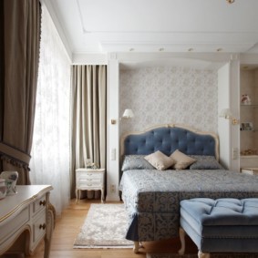 neoklasyczna fotografia sypialni