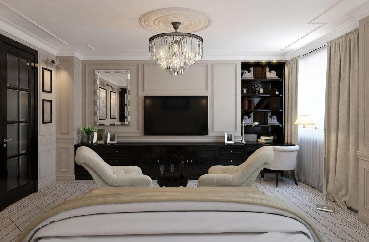 neoclassical style bedroom zoning