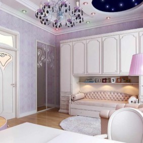 mga ideya sa lilac bedroom