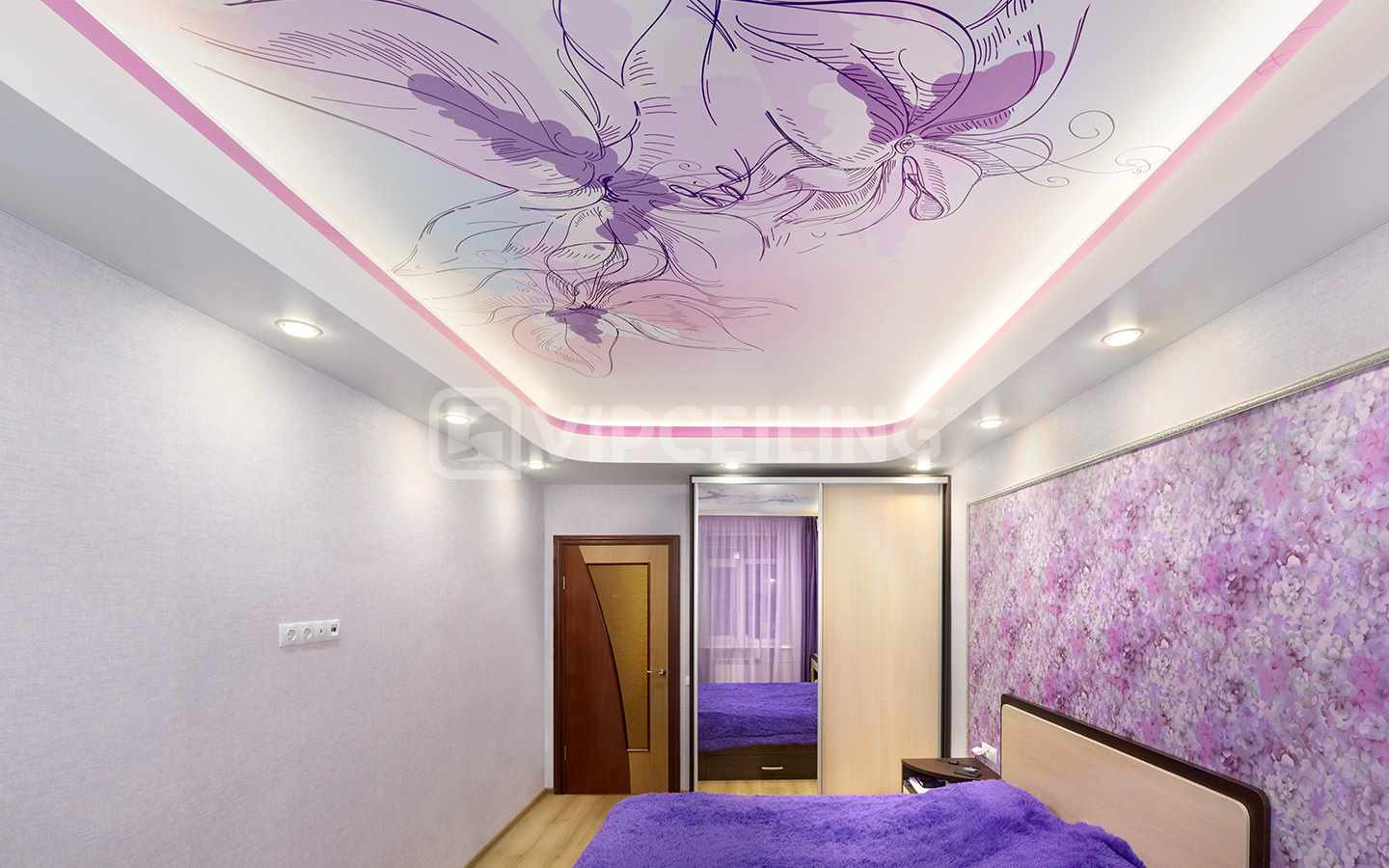 lila hálószoba belső