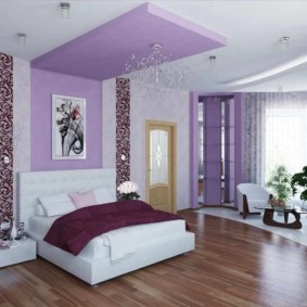 lila hálószoba tervező fénykép