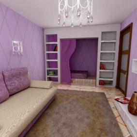 ceriņu guļamistabas dizaina idejas