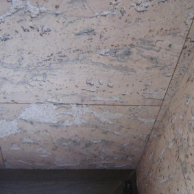 Tavan için hafif mantar paneller