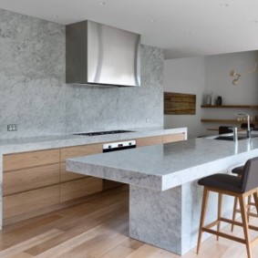 budget interieur keuken beton