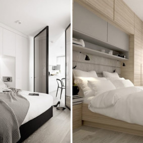 wardrobes over the bed in the bedroom options ideas