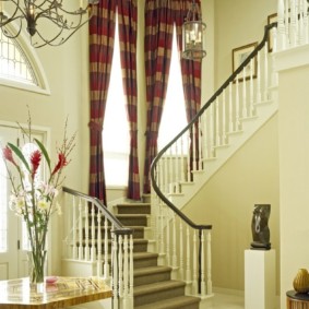 curtains in the hallway in a private house kinds of ideas