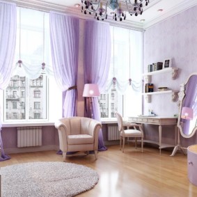 lilac bedroom design