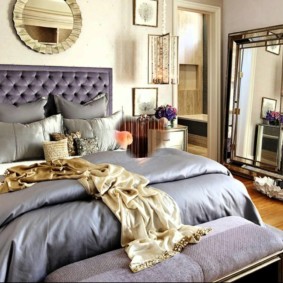 mga ideya sa disenyo ng lilac bedroom