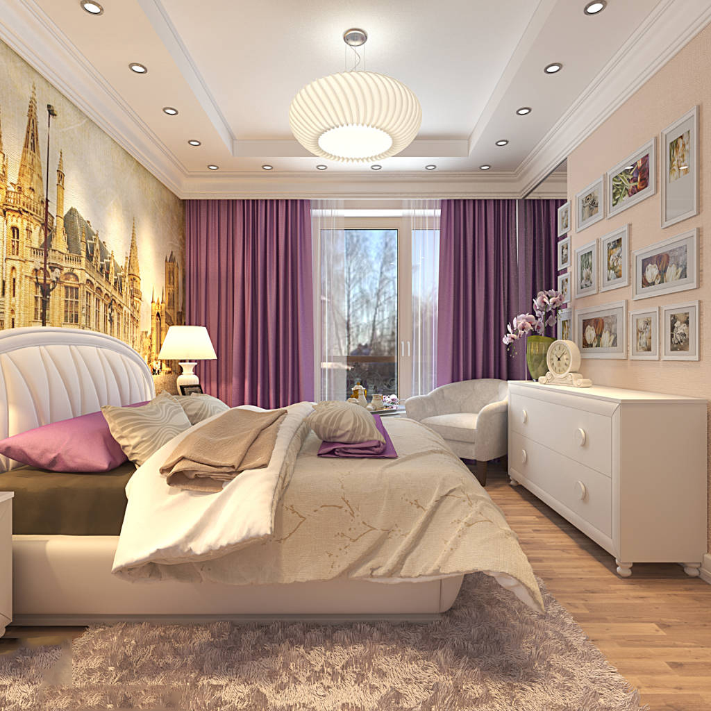lilac bedroom photo design