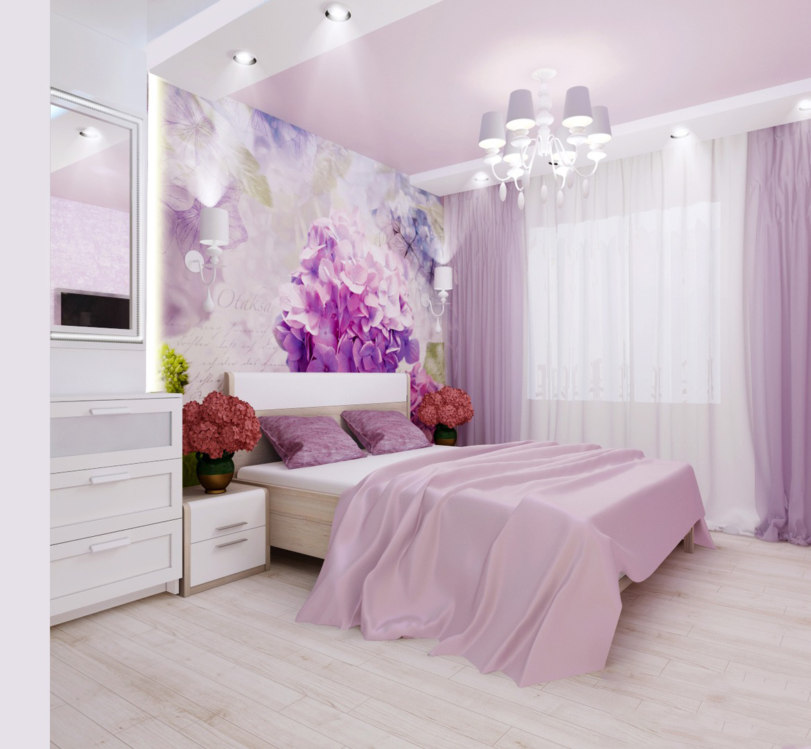lila hálószoba fénykép belső