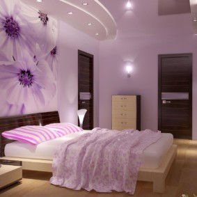 lilac bedroom interior ideas