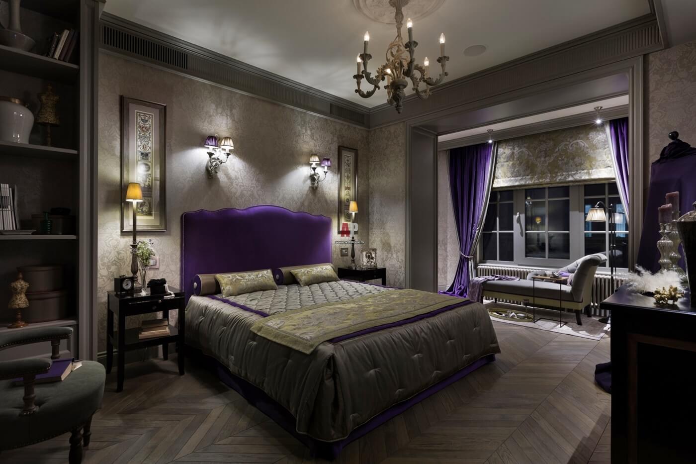 neoklasiskā guļamistabas foto